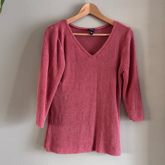 EILEEN FISHER Fisherman Sweater - Picture 1 of 7
